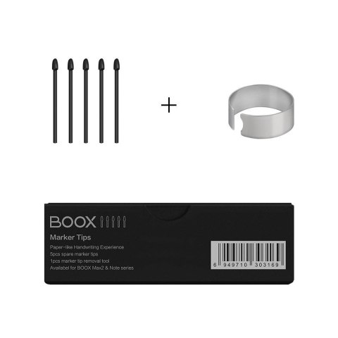 ONYX Końcówki do rysika Onyx Boox Marker Tips Max 2/Note/Nova 5pcs Czarne ONYX Końcówki do rysika Onyx Boox Marker Tips Max 2/Note/Nova 5pcs Czarne
