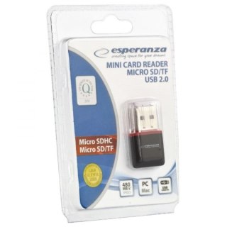 Esperanza Czytnik kart Esperanza EA134K (Zewnętrzny; MicroSD, MicroSDHC)