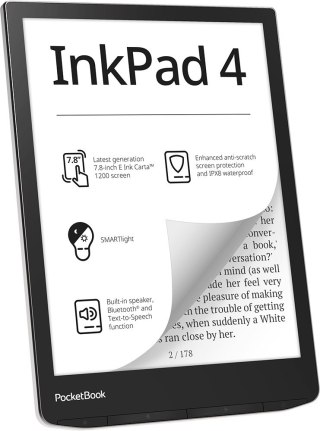 POCKETBOOK Ebook PocketBook InkPad 4 743 7,8" 32GB Wi-Fi Stardust Silver
