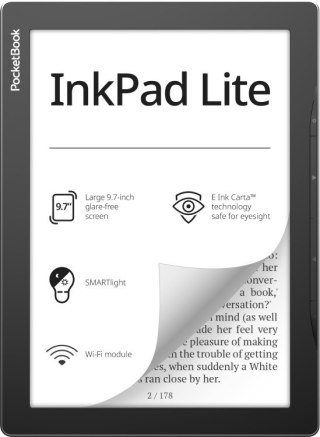 POCKETBOOK Ebook PocketBook InkPad Lite 970 9,7" 8GB Wi-Fi Mist Grey