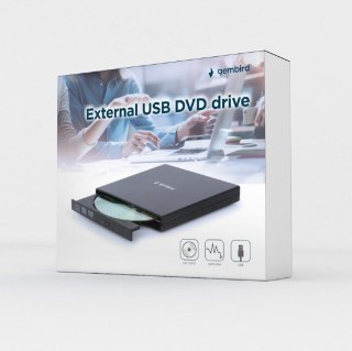 GEMBIRD GEMBIRD ZEWNĘTRZNA NAGRYWARKA DVD 8X, CD 24X USB 2.0 CZARNA