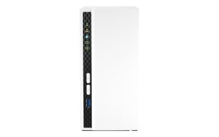QNAP Qnap TS-233, Tower, 2 x 2.5"/3.5" SATA, ARM 2.0GHz Quad core, 2GB, 1 x 1GbE, External adapter (PSU)