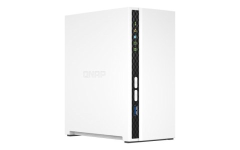QNAP Qnap TS-233, Tower, 2 x 2.5"/3.5" SATA, ARM 2.0GHz Quad core, 2GB, 1 x 1GbE, External adapter (PSU)