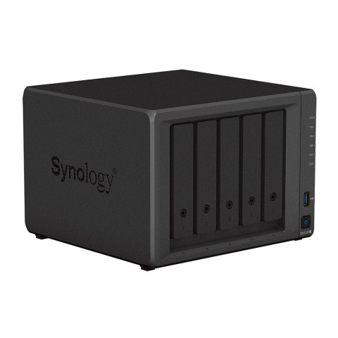 Synology NAS Synology DS1522+; Tower; 5x (3.5" SATA HDD); AMD Ryzen R1600; 8 GB DDR4 ECC SODIMM (max. 32GB), 4 x 1GbE RJ-45