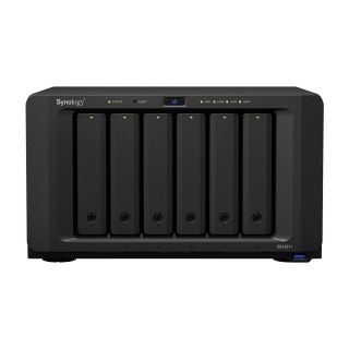 Synology NAS Synology DS1621+; Tower; 6x (3.5"/2.5" SATA HDD/SSD); AMD Ryzen V1500B, 4 GB DDR4 (max. 32GB),4 x 1GbE RJ-45
