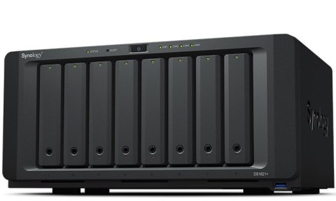 Synology NAS Synology DS1821+; Tower; 8x (3.5"/2.5" SATA HDD/SSD); AMD Ryzen V1500B;,4 GB DDR4 (max. 32GB),4 x 1GbE RJ-45