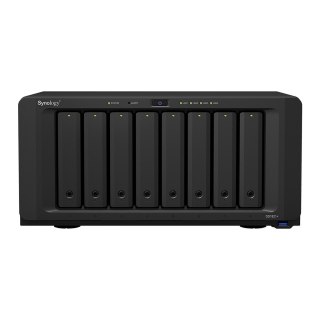 Synology NAS Synology DS1821+; Tower; 8x (3.5"/2.5" SATA HDD/SSD); AMD Ryzen V1500B;,4 GB DDR4 (max. 32GB),4 x 1GbE RJ-45