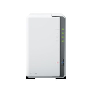 Synology NAS Synology DS223j; Tower; 2x (3.5" SATA HDD); Realtek RTD1619B; ,1 GB DDR4, 1x 1GbE RJ-45