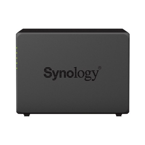 Synology NAS Synology DS923+; Tower; 4x (3.5" SATA HDD); AMD Ryzen R1600; 4 GB DDR4 ECC SODIMM (max. 32GB), 2x 1GbE RJ-45