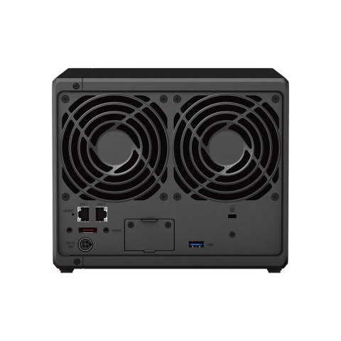 Synology NAS Synology DS923+; Tower; 4x (3.5" SATA HDD); AMD Ryzen R1600; 4 GB DDR4 ECC SODIMM (max. 32GB), 2x 1GbE RJ-45