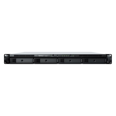 Synology NAS Synology RS822+; 1U RACK; 4x (3.5" SATA HDD/2.5" SATA SSD); AMD Ryzen V1500B; 2 GB DDR4 ECC SODIMM (max. 32GB), 4x 1GbE RJ-4
