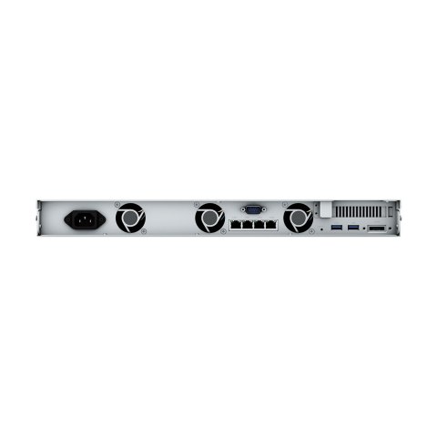 Synology NAS Synology RS822+; 1U RACK; 4x (3.5" SATA HDD/2.5" SATA SSD); AMD Ryzen V1500B; 2 GB DDR4 ECC SODIMM (max. 32GB), 4x 1GbE RJ-4