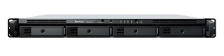 Synology NAS Synology RS822RP+; 1U RACK; 4x (3.5" SATA HDD/2.5" SATA SSD); AMD Ryzen V1500B; 2 GB DDR4 ECC SODIMM (max. 32GB), 4x 1GbE RJ