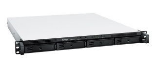 Synology NAS Synology RS822RP+; 1U RACK; 4x (3.5" SATA HDD/2.5" SATA SSD); AMD Ryzen V1500B; 2 GB DDR4 ECC SODIMM (max. 32GB), 4x 1GbE RJ