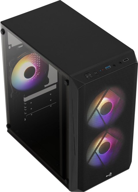 Aerocool OBUDOWA AEROCOOL GS CS-107-A-BK-v2 FRGB Aerocool OBUDOWA AEROCOOL GS CS-107-A-BK-v2 FRGB