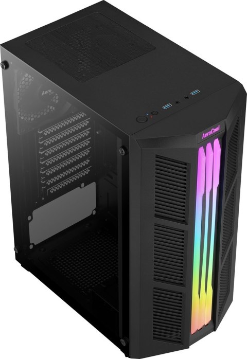 Aerocool OBUDOWA AEROCOOL PGS PRIME-G-BK-v1 RGB czarna Aerocool OBUDOWA AEROCOOL PGS PRIME-G-BK-v1 RGB czarna