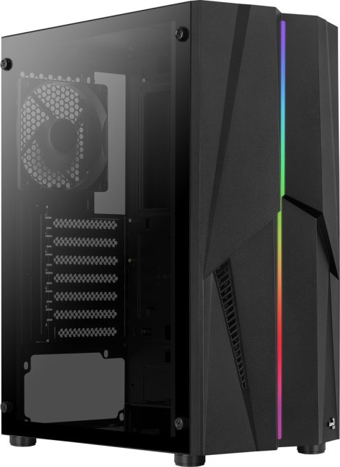 Aerocool Obudowa AEROCOOL PGS MECHA-G-BK-v1 RGB czarna Aerocool Obudowa AEROCOOL PGS MECHA-G-BK-v1 RGB czarna