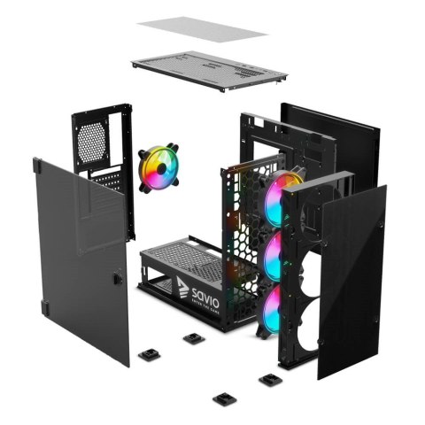 SAVIO SAVIO OBUDOWA PC PRIME X1 ARGB GLASS SAVGC-PRIMEX1