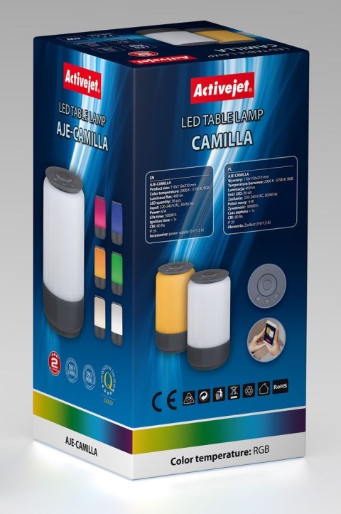 Activejet Lampa dekoracyjna LED Activejet AJE-CAMILLA RGB