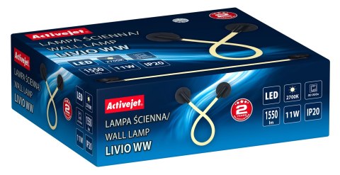 Activejet Lampa ścienna LED Activejet AJE-AJE-LIVIO WW