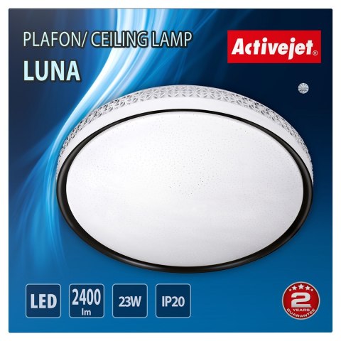Activejet Nowoczesny plafon sufitowy LED Activejet LUNA 23W