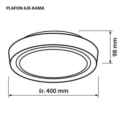 Activejet Plafon sufitowy LED Activejet AJE-KAMA 24W