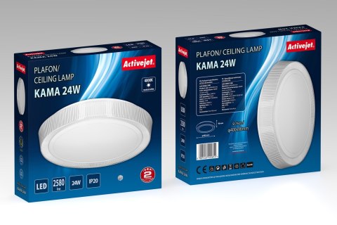 Activejet Plafon sufitowy LED Activejet AJE-KAMA 24W