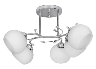 Activejet Żyrandol klasyczna lampa sufitowa wisząca Activejet IRMA Nikiel 5xE27 do salonu
