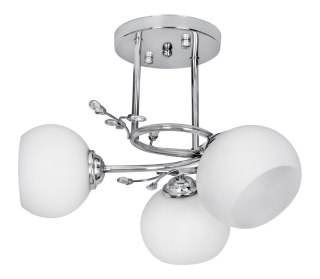 Activejet Żyrandol klasyczna lampa sufitowa wisząca Activejet IRMA Nikiel potrójna 3xE27 do salonu