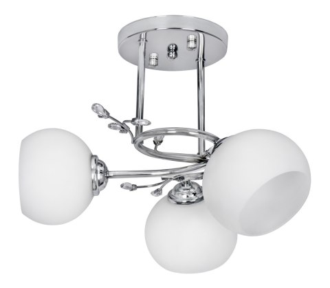 Activejet Żyrandol klasyczna lampa sufitowa wisząca Activejet IRMA Nikiel potrójna 3xE27 do salonu Activejet Żyrandol klasyczna lampa sufitowa wisząca Activejet IRMA Nikiel potrójna 3xE27 do salonu