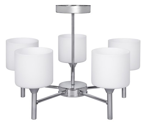 Activejet Żyrandol klasyczna lampa sufitowa wisząca Activejet MIRA Chrom 5xE27 do salonu Activejet Żyrandol klasyczna lampa sufitowa wisząca Activejet MIRA Chrom 5xE27 do salonu