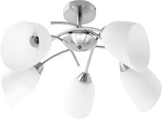 Activejet Żyrandol klasyczna lampa sufitowa wisząca Activejet NIKITA Nikiel 5xE27 do salonu