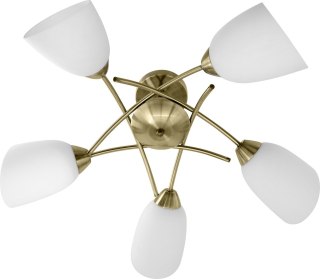 Activejet Żyrandol klasyczna lampa sufitowa wisząca Activejet NIKITA Patyna 5xE27 do salonu