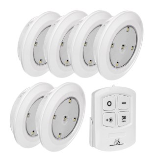Maclean MACLEAN 6X LAMPKA LED NA BATERIE BEZPRZEWODOWA Z PILOTEM MCE165