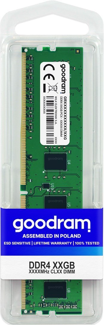 GoodRam GOODRAM DDR4 8GB PC4-25600 (3200MHz) CL22 GOODRAM 1024x8 GoodRam GOODRAM DDR4 8GB PC4-25600 (3200MHz) CL22 GOODRAM 1024x8