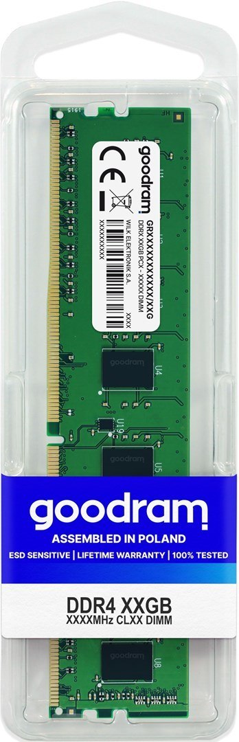 GoodRam Pamięć GoodRam GR2400D464L17S/8G (DDR4 DIMM; 1 x 8 GB; 2400 MHz; CL17) GoodRam Pamięć GoodRam GR2400D464L17S/8G (DDR4 DIMM; 1 x 8 GB; 2400 MHz; CL17)