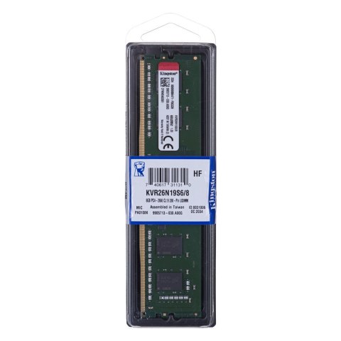 Kingston KINGSTON DDR4 8GB 2666MHz CL19 1Rx16 Kingston KINGSTON DDR4 8GB 2666MHz CL19 1Rx16
