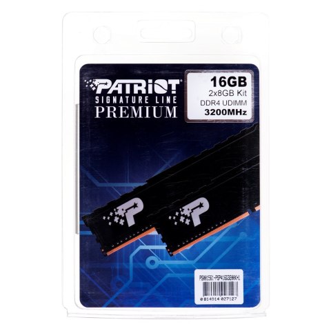 Patriot Memory Patriot Premium Black DDR4 2x8GB 3200MHz Patriot Memory Patriot Premium Black DDR4 2x8GB 3200MHz