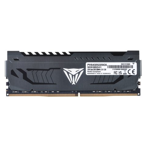 Patriot Memory PATRIOT VIPER STEEL DDR4 32GB 3200MHz CL16 Patriot Memory PATRIOT VIPER STEEL DDR4 32GB 3200MHz CL16