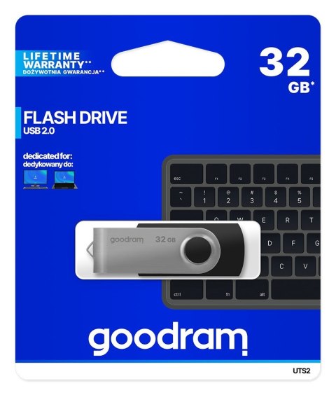 GoodRam Pendrive GoodRam Twister UTS2-0320K0R11 (32GB; USB 2.0; kolor czarny) GoodRam Pendrive GoodRam Twister UTS2-0320K0R11 (32GB; USB 2.0; kolor czarny)