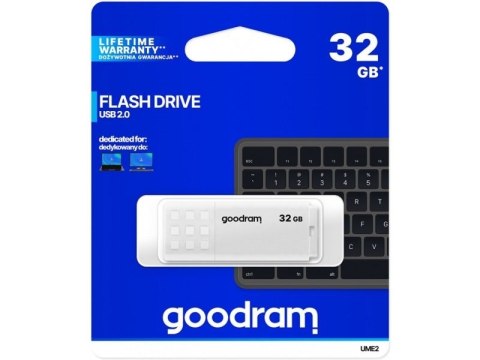 GoodRam Pendrive GoodRam UME2 UME2-0320W0R11 (32GB; USB 2.0; kolor biały) GoodRam Pendrive GoodRam UME2 UME2-0320W0R11 (32GB; USB 2.0; kolor biały)