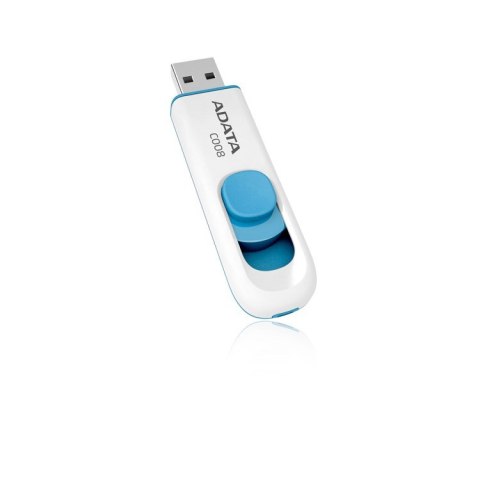 ADATA ADATA FLASHDRIVE C008 64GB USB 2.0 WHITE&BLUE ADATA ADATA FLASHDRIVE C008 64GB USB 2.0 WHITE&BLUE