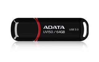 ADATA Pendrive ADATA UV150 AUV150-64G-RBK (64GB; USB 3.0; kolor czarny)