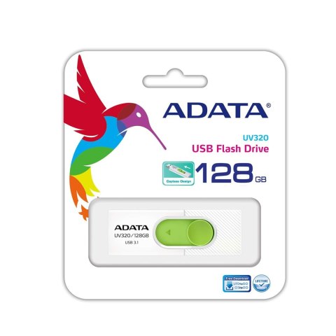 ADATA Pendrive ADATA UV320 AUV320-128G-RWHGN (128GB; USB 3.0; kolor biały) ADATA Pendrive ADATA UV320 AUV320-128G-RWHGN (128GB; USB 3.0; kolor biały)