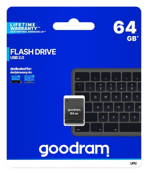 GoodRam GOODRAM FLASHDRIVE PICCOLO 64GB UPI2 BLACK USB 2.0 GoodRam GOODRAM FLASHDRIVE PICCOLO 64GB UPI2 BLACK USB 2.0