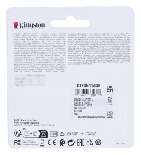 Kingston KINGSTON FLASH 256GB USB3.2 DataTraveler Exodia Onyx Kingston KINGSTON FLASH 256GB USB3.2 DataTraveler Exodia Onyx