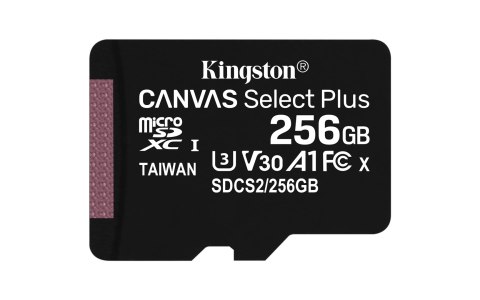 Kingston Karta pamięci Kingston Canvas Select Plus SDCS2/256GBSP (256GB; Class 10, Class A1; Karta pamięci)