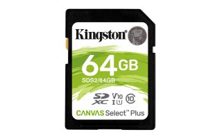 Kingston Karta pamięci Kingston Canvas Select Plus SDS2/64GB (64GB; Class U1, V10; Karta pamięci)