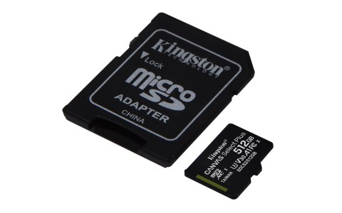 Kingston Karta pamięci z adapterem Kingston Canvas Select Plus SDCS2/512GB (512GB; Class 10, Class U1, V10; + adapter)