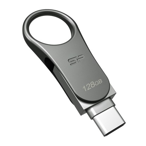 Silicon Power Pendrive Silicon Power Mobile C80 128GB Dual USB 3.1/Type-C Silver (SP128GBUC3C80V1S)